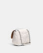 COACH®,KLARE CROSSBODY 25 WITH PUFFY DIAMOND QUILTING,Pebbled Leather,Medium,Silver/Chalk,Angle View