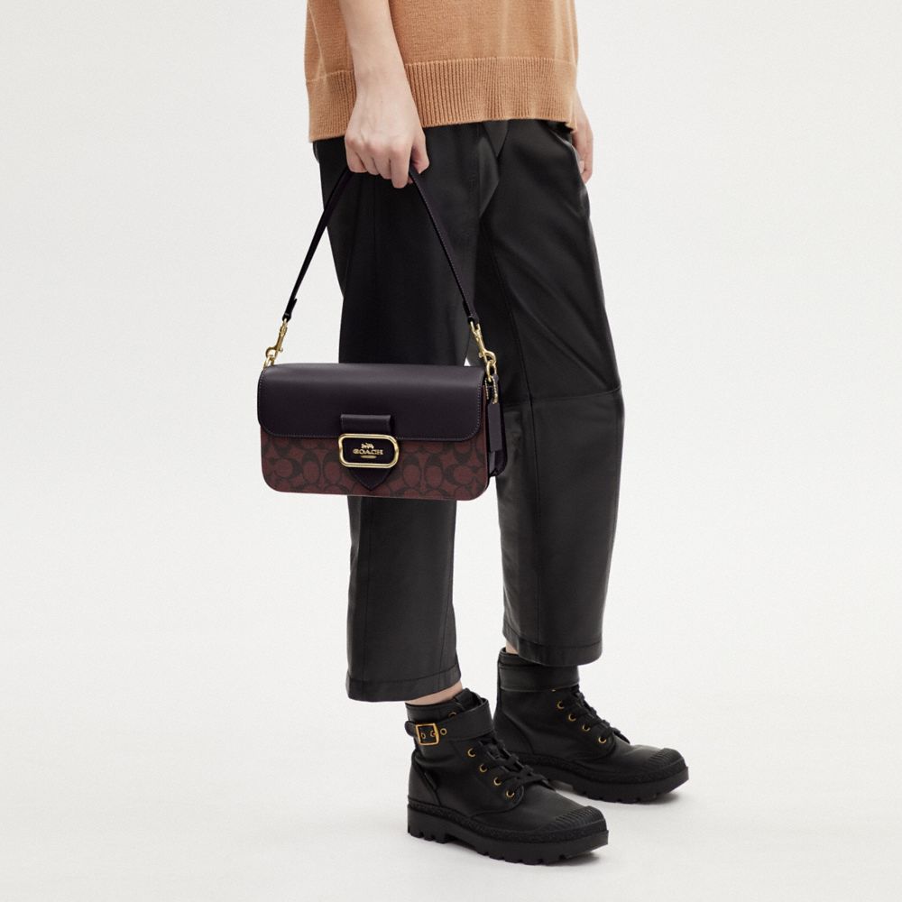 COACH®,Morgan Shoulder Bag In Signature Canvas,,Detail View