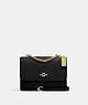 COACH®,KLARE CROSSBODY BAG,Leather,Medium,Gold/Black,Front View