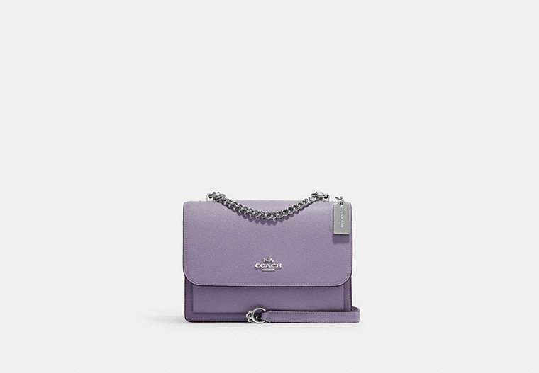 COACH®,KLARE CROSSBODY BAG,Leather,Medium,Silver/Light Violet,Front View