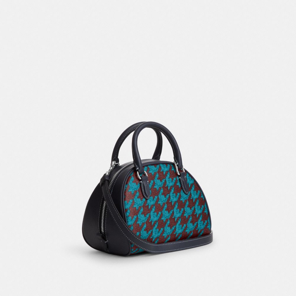 COACH®  Sydney Satchel With Houndstooth Print