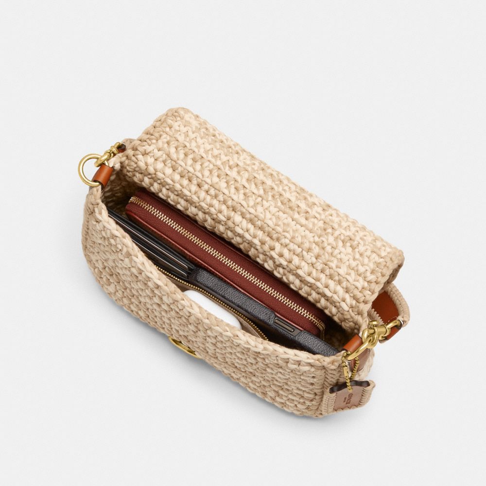 COACH®,Soft Tabby Shoulder Bag With Crochet,,Inside View, Top View