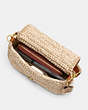 COACH®,SOFT TABBY SHOULDER BAG WITH CROCHET,Medium,Brass/Faded Orange Multi,Inside View, Top View