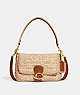 COACH®,SOFT TABBY SHOULDER BAG WITH CROCHET,Medium,Brass/Ivory Multi,Front View