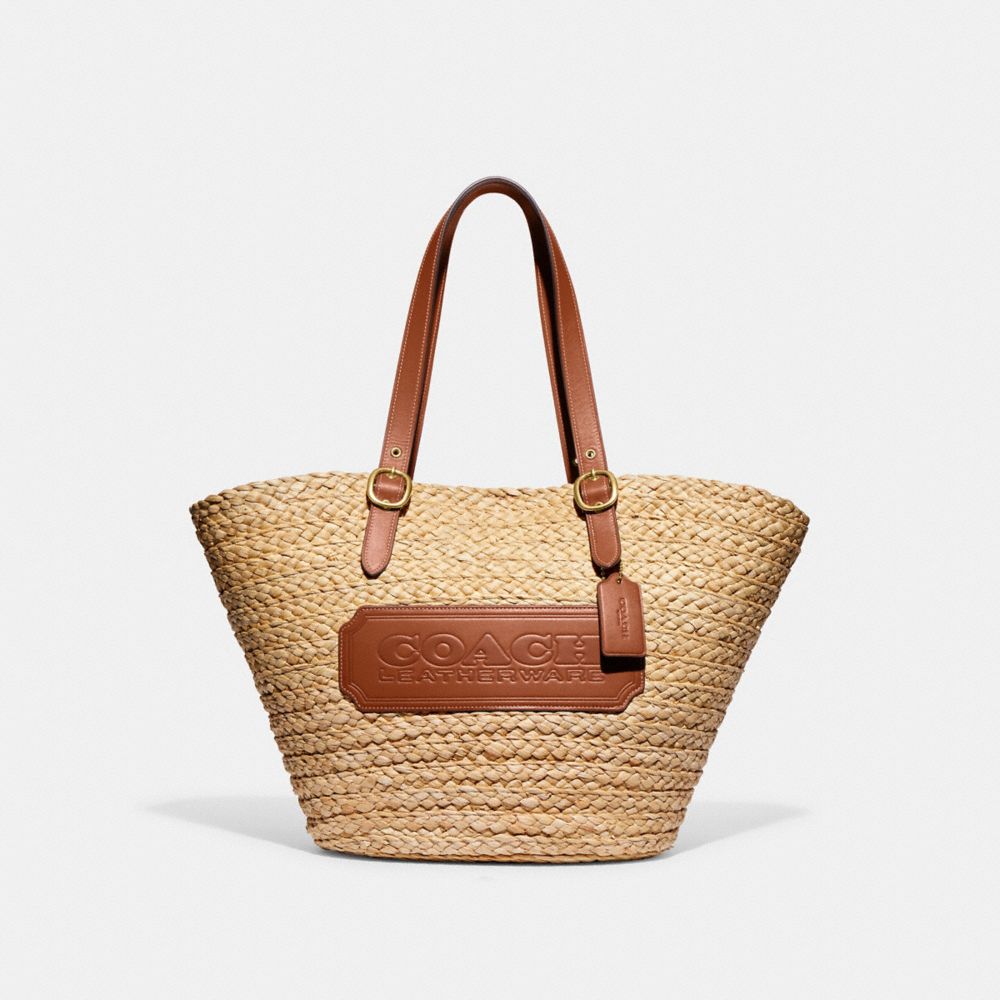 This straw handbag from Coach is on sale for just $60