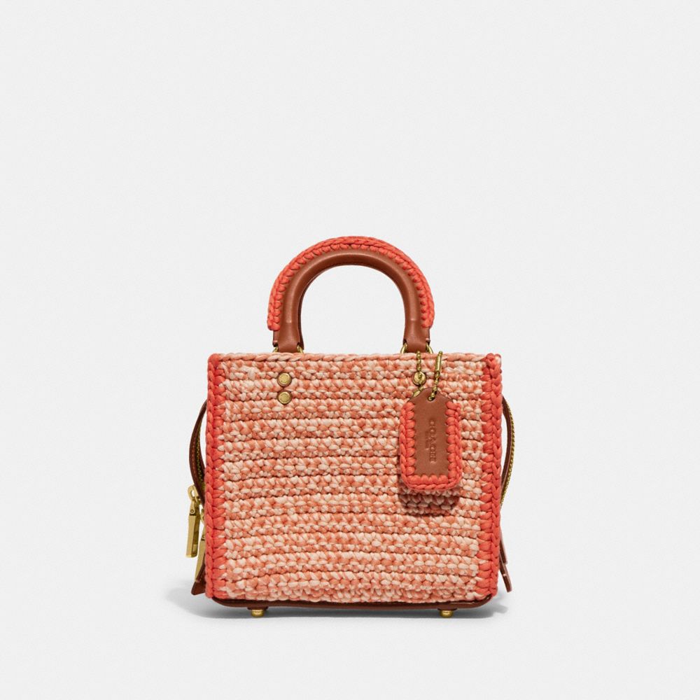 Coach Rogue 20 Python Top-Handle Bag