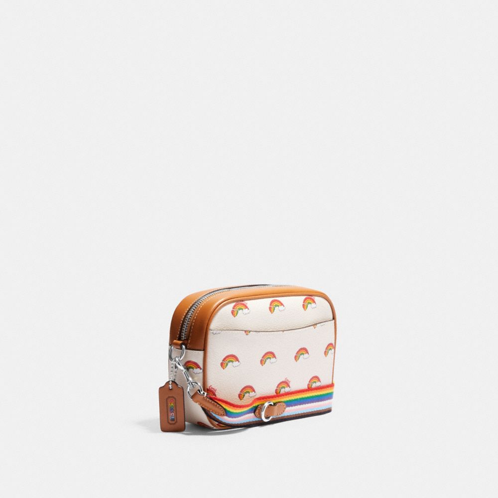 Coach rainbow camera discount bag