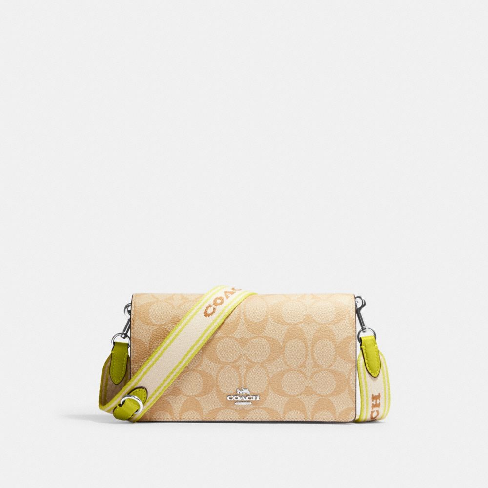 COACH®  Anna Foldover Clutch Crossbody In Signature Canvas