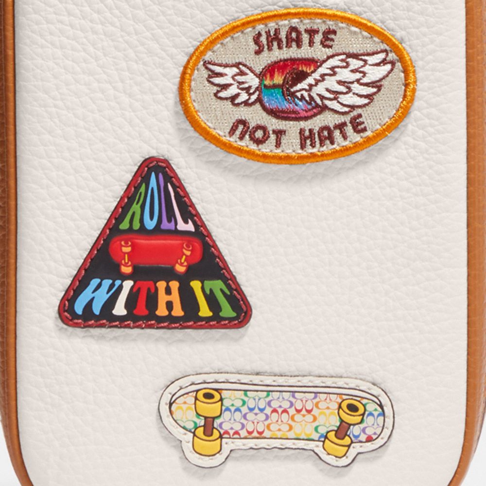 COACH®,Eva Phone Crossbody With Patches,,Detail View