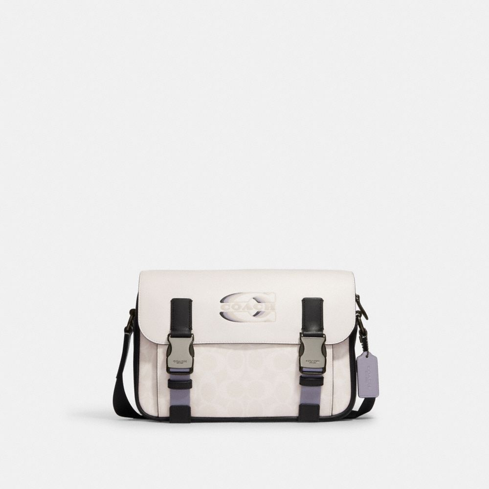 Marble Mini Backpack Crossbody Bag - Black & White