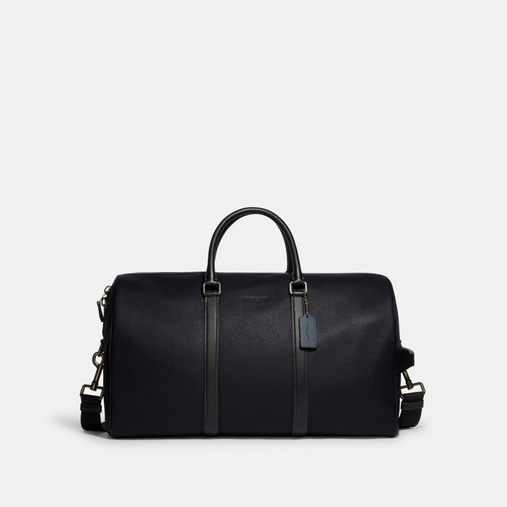 COACH®,VENTURER BAG IN COLORBLOCK,X-Large,Black Antique Nickel/Midnight Navy/Denim,Front View