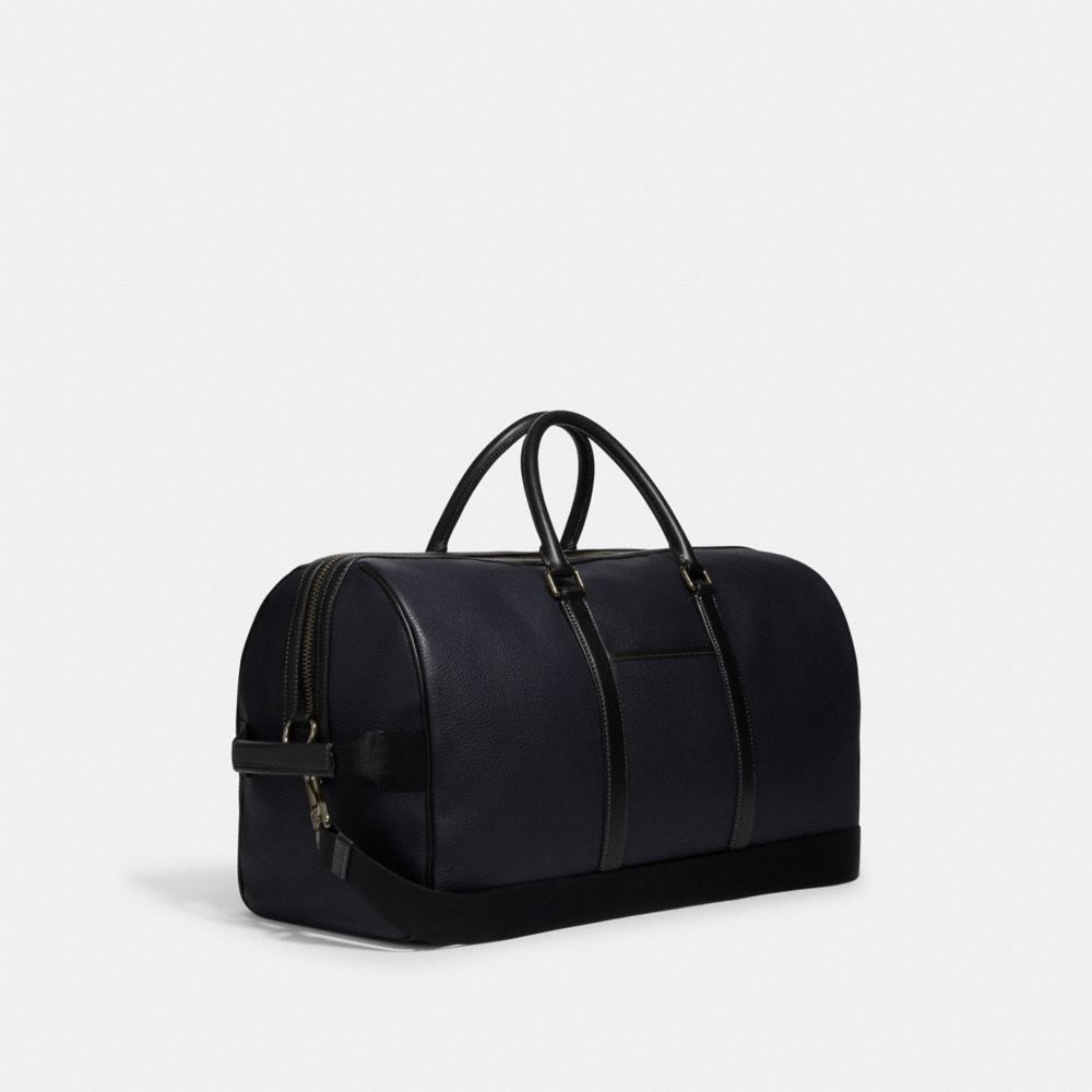 COACH®,VENTURER BAG IN COLORBLOCK,X-Large,Black Antique Nickel/Midnight Navy/Denim,Angle View