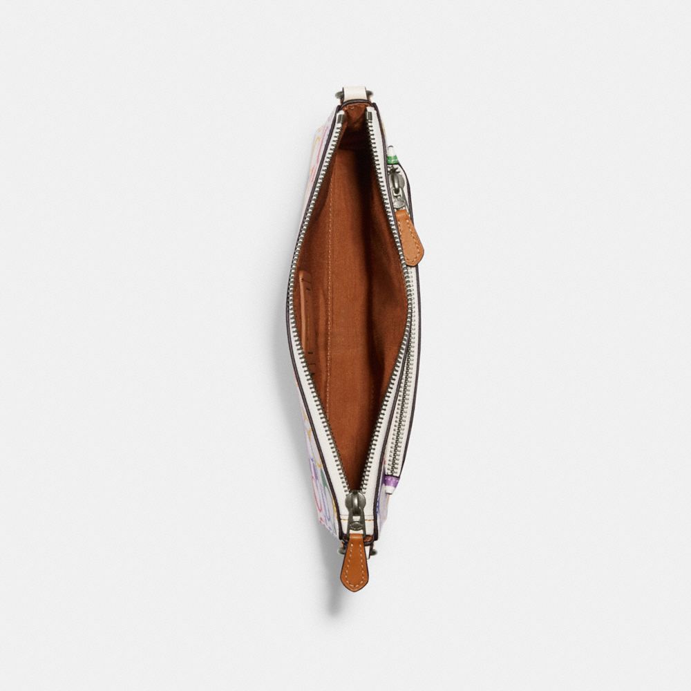 COACH®,Holden Crossbody In Rainbow Signature Canvas,,Inside View,Top View