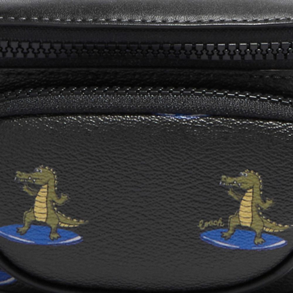 COACH®  Small Travel Kit With Surfing Crocodile Print