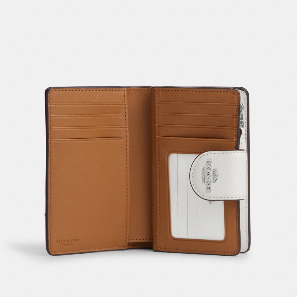 COACH®  Medium Corner Zip Wallet With Houndstooth Print