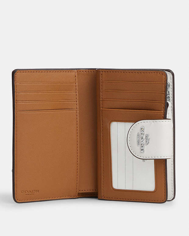 COACH®  Medium Corner Zip Wallet With Houndstooth Print