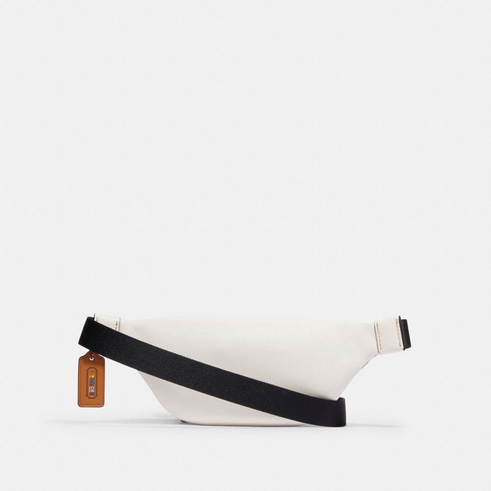 COACH®,Sprint Belt Bag 24 In Rainbow Signature Canvas,,Back View