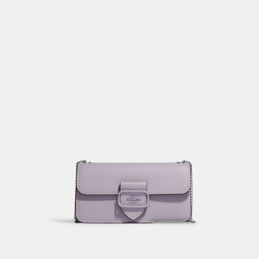 COACH®,MORGAN CROSSBODY,Mini,Silver/Mist,Front View image number 0