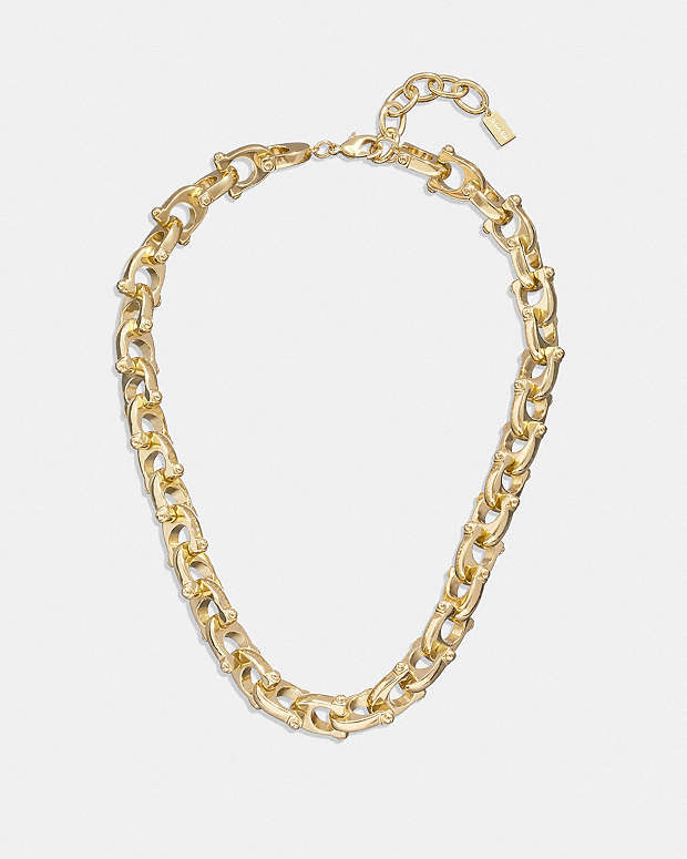 COACH®: Chunky Signature Chain Link Necklace