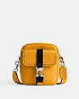 COACH®,BECK CROSSBODY,Pebble Leather,Buttercup,Front View