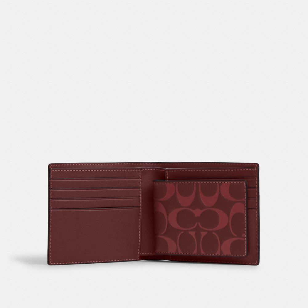 Boxed 3 In 1 Wallet Gift Set In Signature Leather