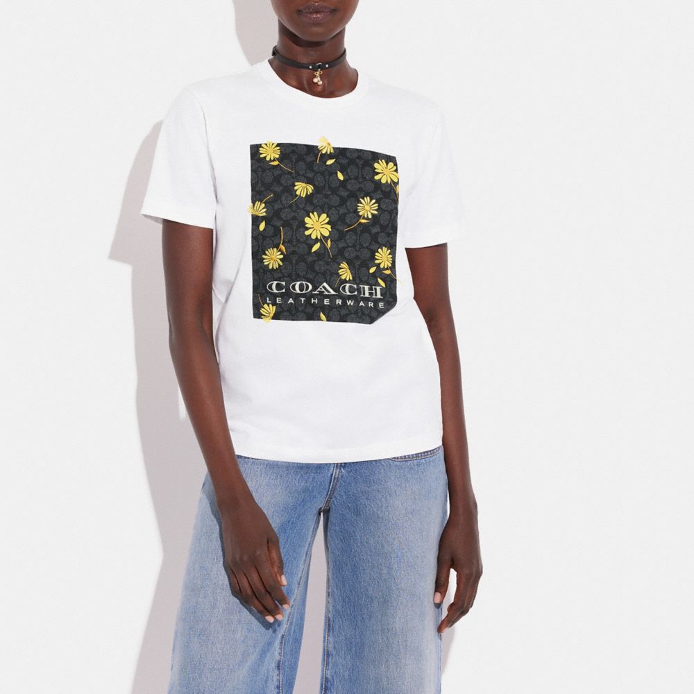 COACH OUTLET®  Signature T Shirt In Organic Cotton