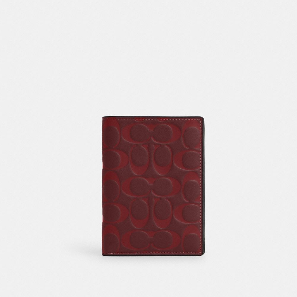 COACH® | Passport Case In Signature Leather