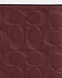 COACH®,PASSPORT CASE IN SIGNATURE LEATHER,Leather,Gunmetal/Wine Multi
