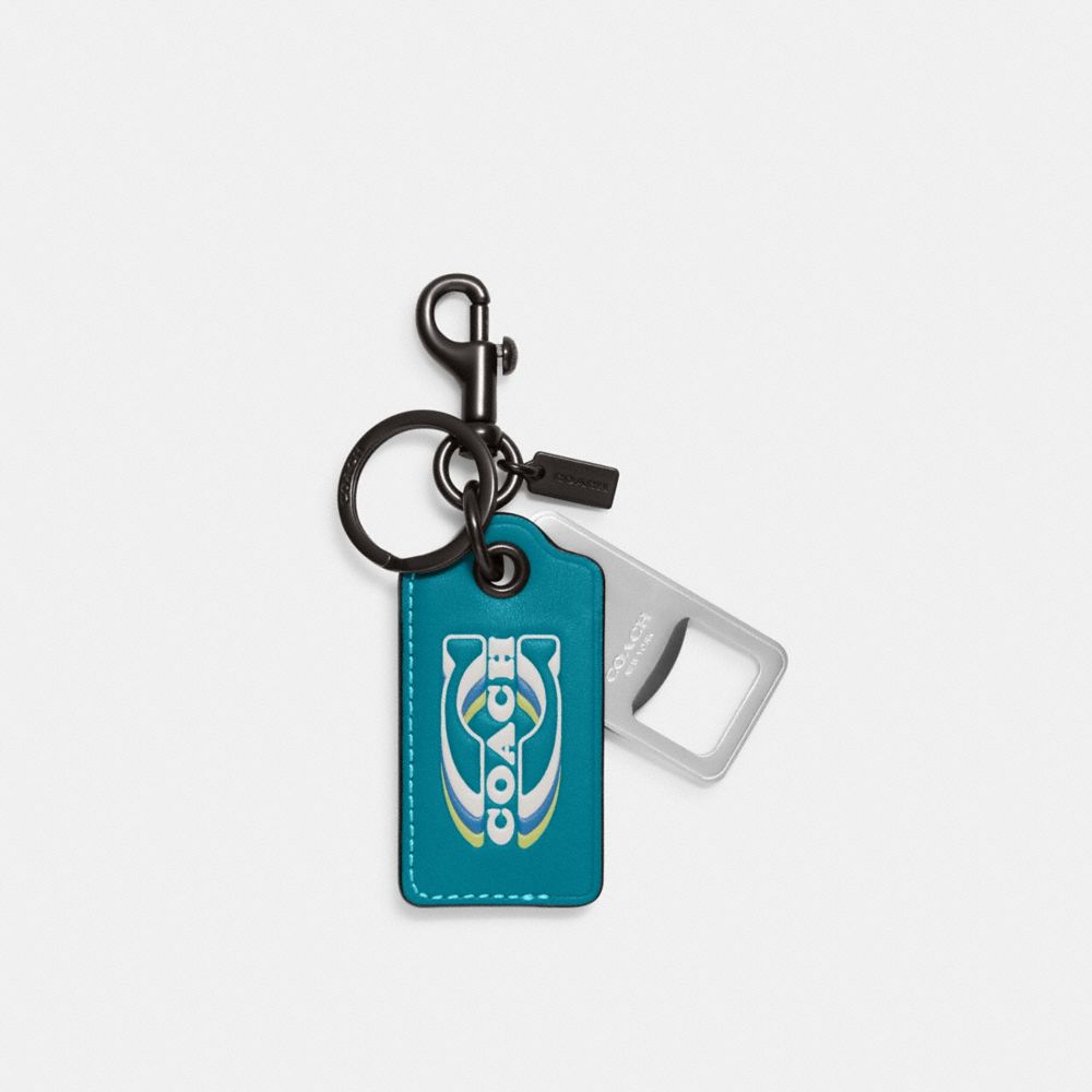 COACH® Outlet  Bottle Opener Key Fob With Coach Patch