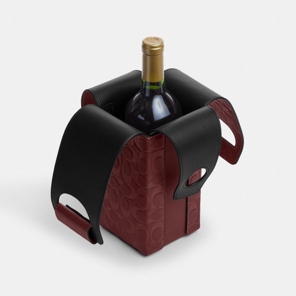 COACH®  Wine Carrier In Signature Leather
