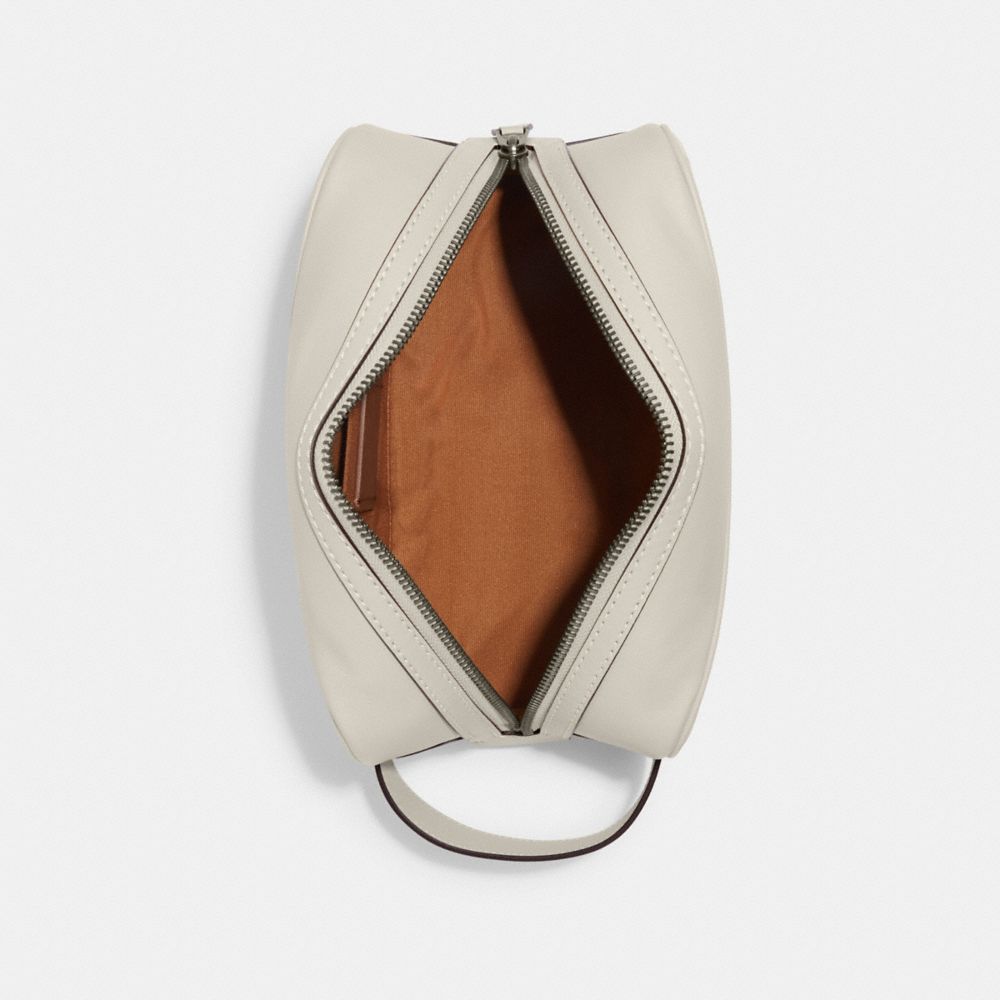 COACH®,Large Travel Kit In Signature Leather,,Inside View,Top View