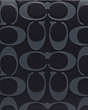 COACH®,LARGE TRAVEL KIT IN SIGNATURE LEATHER,Leather,Medium,Black Antique Nickel/Midnight Navy/Denim,Detail View