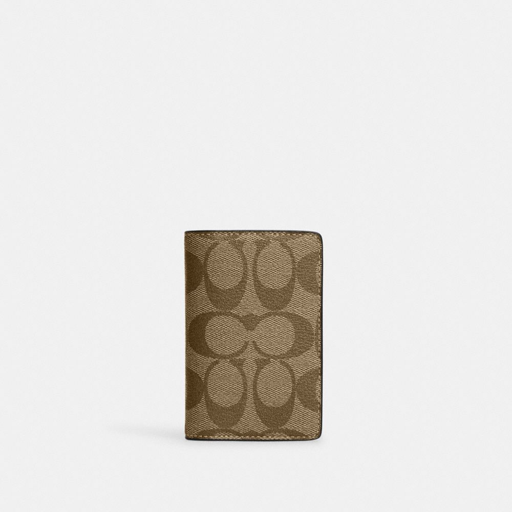 Coach Outlet ID Billfold Wallet in Signature Canvas - Beige