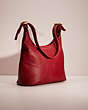 COACH®,VINTAGE LEGACY HOBO BAG,Glovetanned Leather,Large,Brass/Red,Angle View