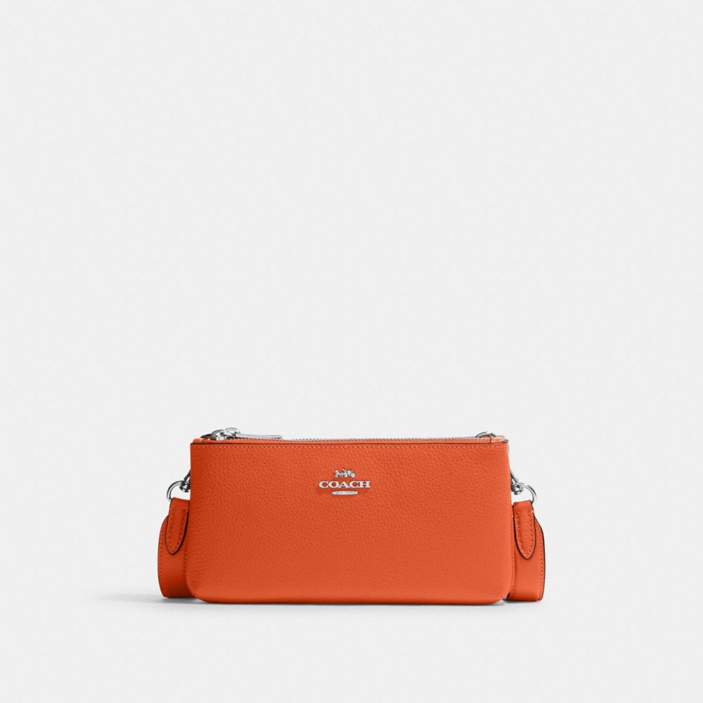 Coach double deals zip bag