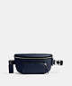 COACH®,BECK BELT BAG,Pebble Leather,Small,Deep Blue,Front View