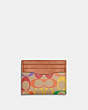 COACH®,CARD CASE IN RAINBOW SIGNATURE CANVAS,Signature Coated Canvas,Rainbow Signature,Front View