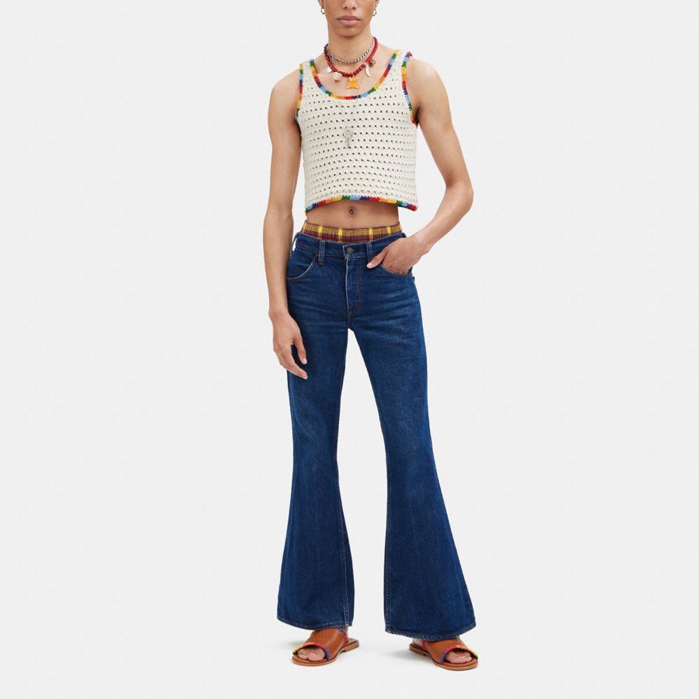 COACH®,レインボー トリム ニット タンク,トップス＆Tシャツ,