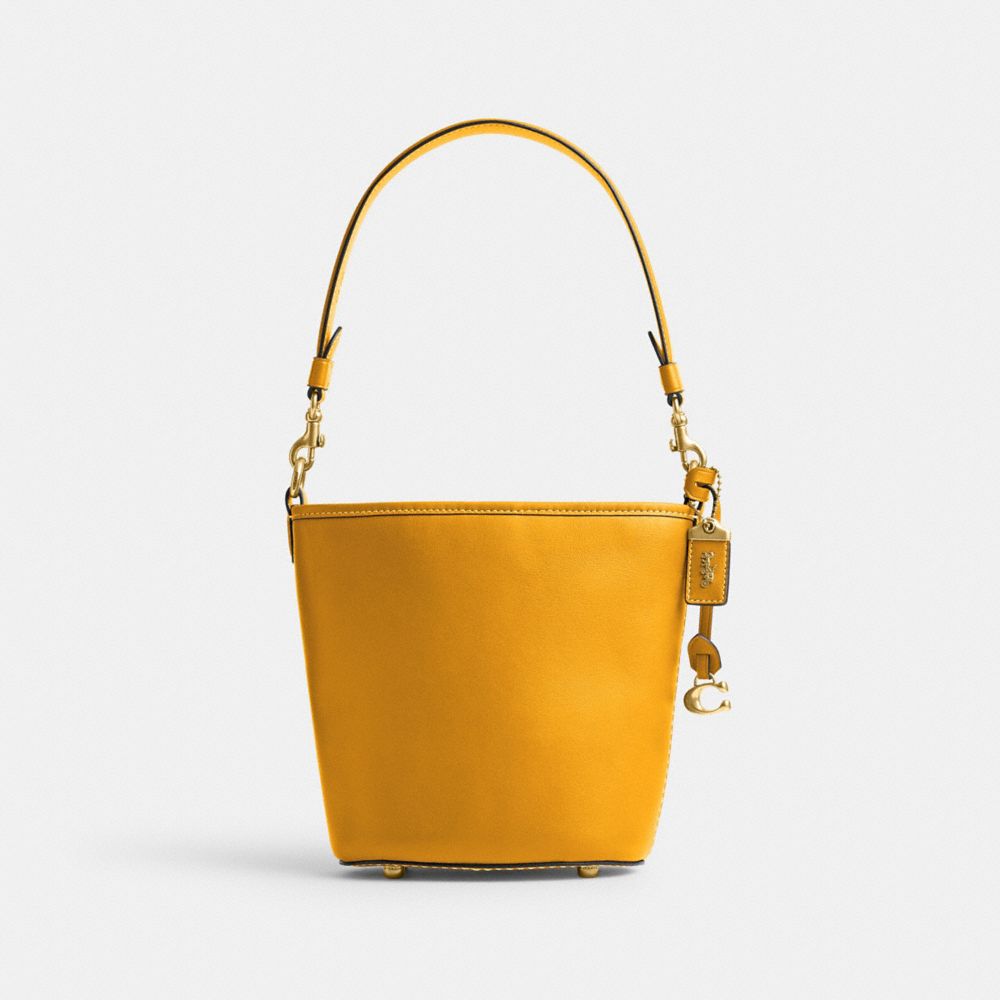 COACH Saddle Bag 23 In Glovetanned Leather in Yellow