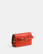 COACH®,BANDIT BELT BAG,Calf Leather,Mini,Brass/Sun Orange,Angle View