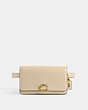 COACH®,BANDIT BELT BAG,Luxe Refined Calf Leather,Mini,Brass/Ivory,Front View