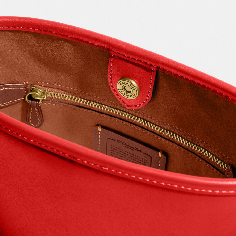 Red Monogram Coated Canvas Flower Wallet