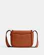 COACH®,TABBY MESSENGER 19 WITH BRAID,Polished Pebble Leather,Mini,Brass/Burnished Amber,Back View