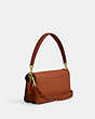 COACH®,TABBY SHOULDER BAG 26 WITH BRAID,Polished Pebble Leather,Medium,Brass/Burnished Amber,Angle View