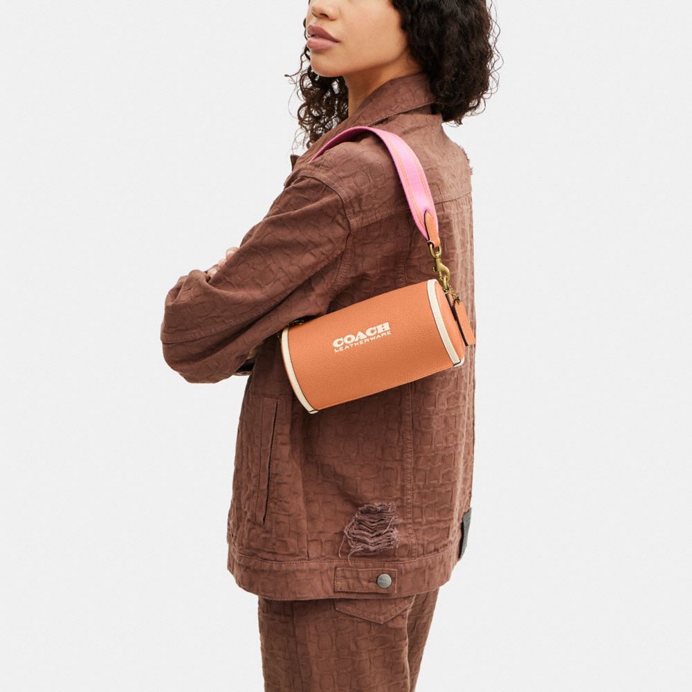 COACH®,Orion Barrel Bag,,Detail View