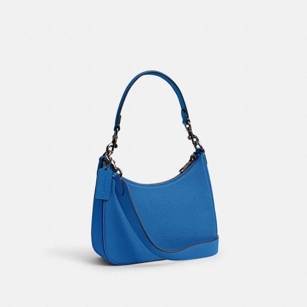 Shop Coach Hobo Umhängetasche Mit Signature-canvas In Blueberry