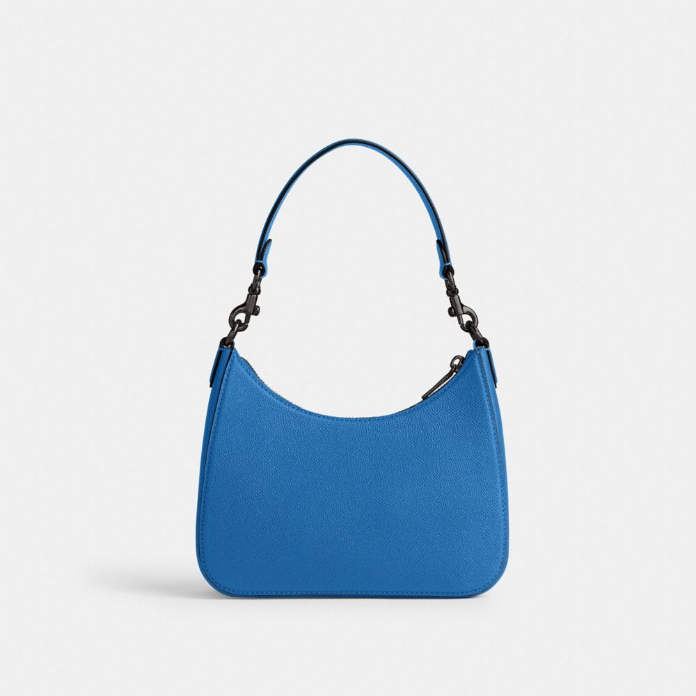 Shop Coach Hobo Umhängetasche Mit Signature-canvas In Blueberry