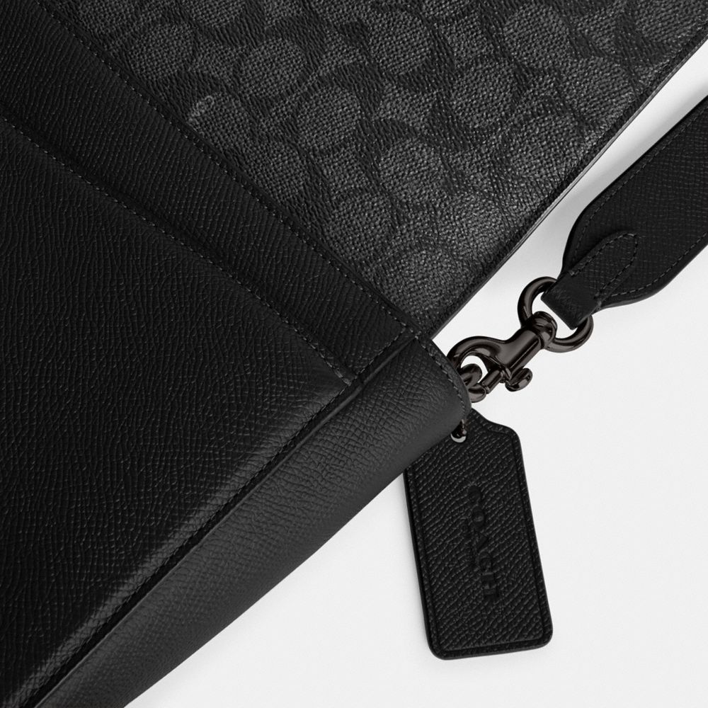 COACH®,Messenger Bag With Signature Canvas Interior,,Closer View