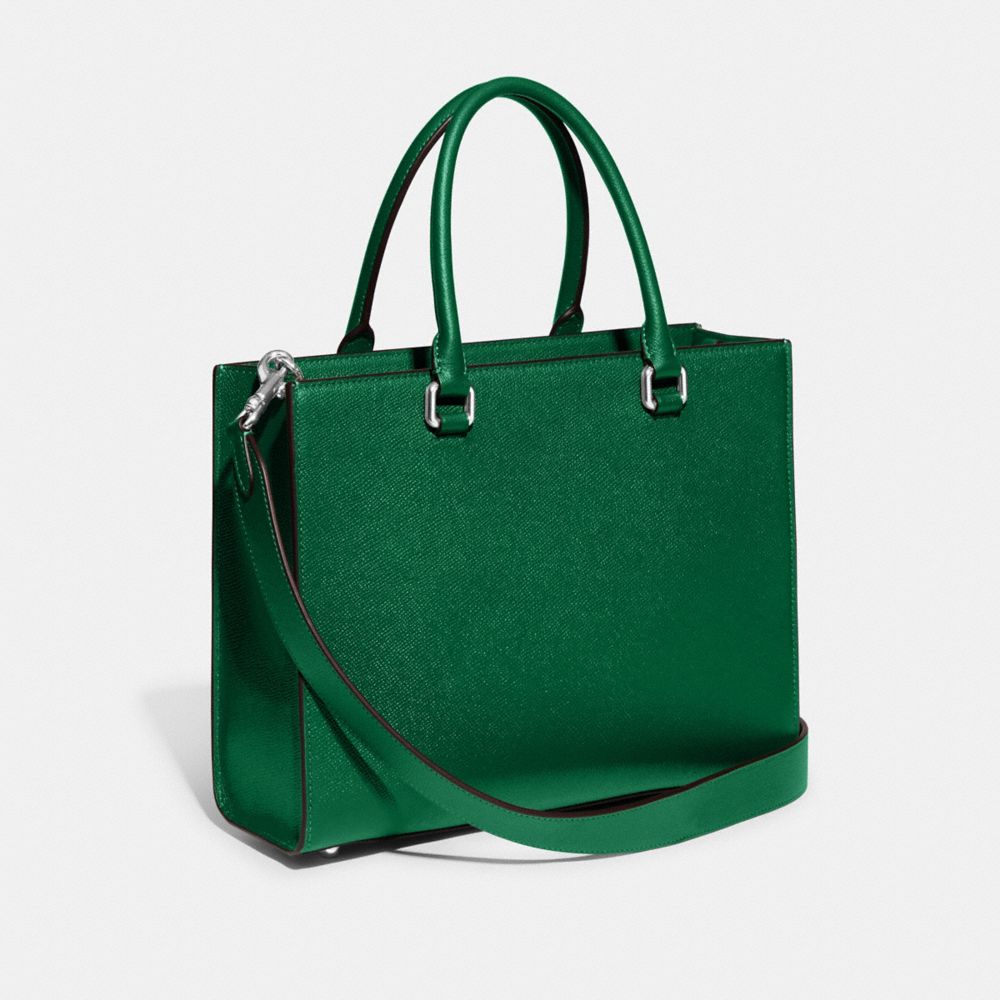 COACH®,Tote With Signature Canvas,,Angle View