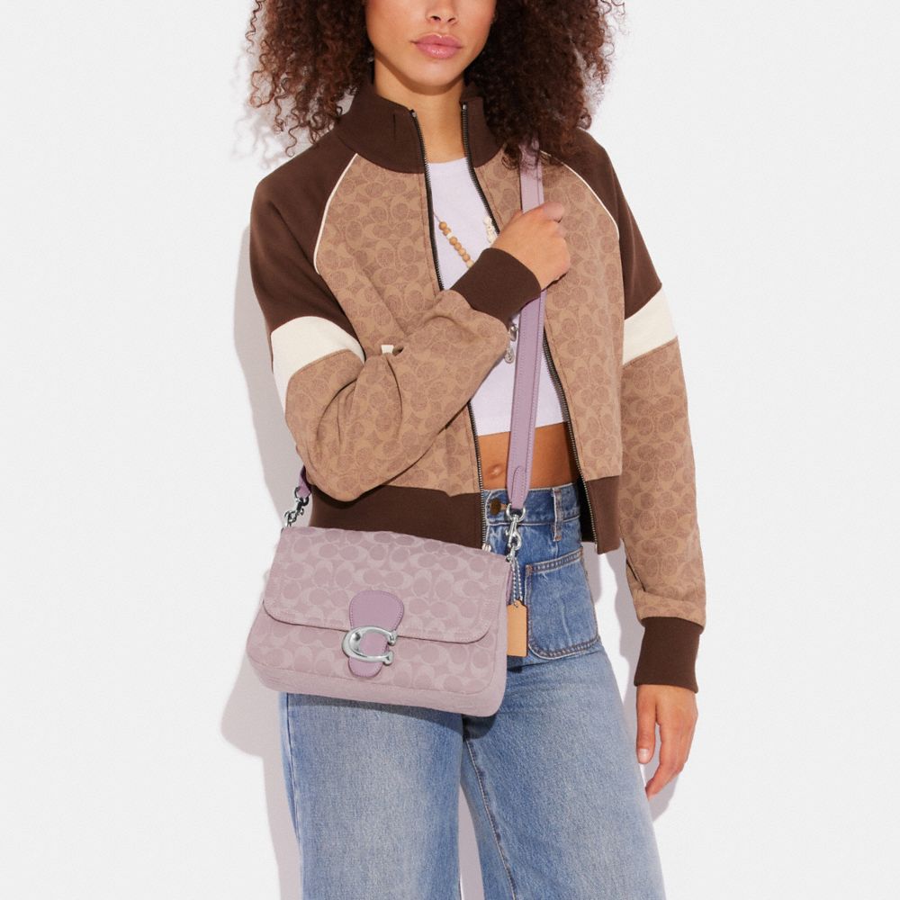 COACH®,Soft Tabby Shoulder Bag In Signature Denim,,Detail View